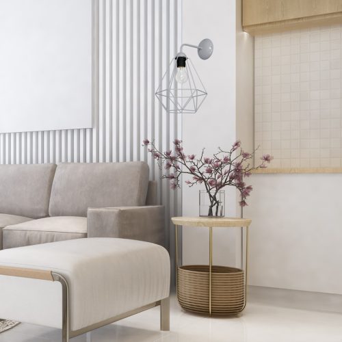 Fali lámpa KOSÁR Szürke 1xE27 Milagro