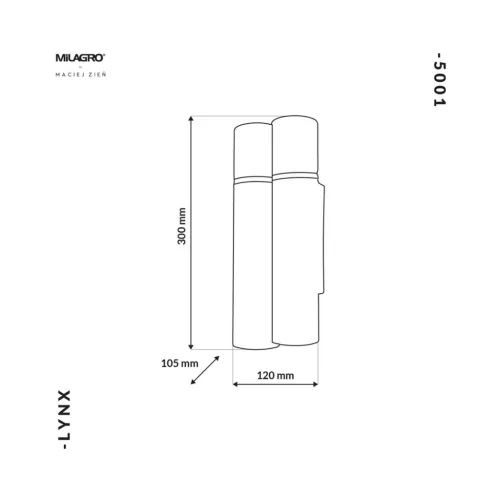 LYNX fali lámpa 4xE14 Milagro