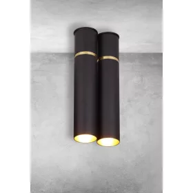   LYNX mennyezeti lámpa 2xE14 Minimalista Forma Black Gold MZ5006 Milagro, Maciej Zień Brass