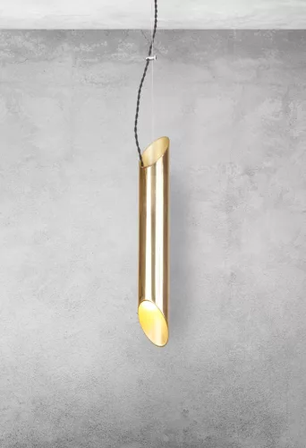 LIBRA függőlámpa 1xE14 ovális vágott végű arany MZ5013 Milagro, Maciej Zień Brass