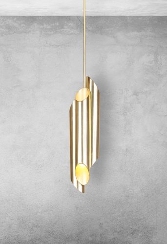 LIBRA függőlámpa 6xE14 ovális vágott végű arany MZ5014 Milagro, Maciej Zień Brass