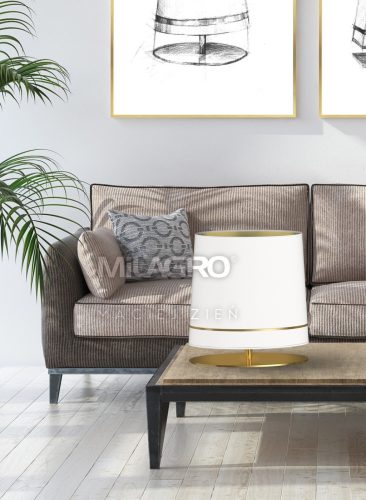 BOOTES állólámpa 1xE27 fehér és arany Milagro