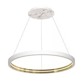   CASSIOPEIA függőlámpa 14W LED kerek keret, fehérarany MZ5040 Milagro, Maciej Zień