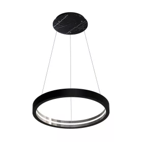   CASSIOPEIA függőlámpa 8,5 W LED kerek keret, fekete króm MZ5043 Milagro, Maciej Zień