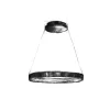 CASSIOPEIA függőlámpa 8,5 W LED kerek keret, fekete króm MZ5043 Milagro, Maciej Zień