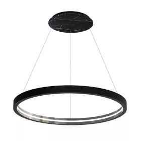   CASSIOPEIA függőlámpa 14 W LED kerek keret, fekete króm MZ5044 Milagro, Maciej Zień