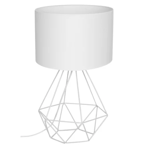 LED KOSÁR Asztali asztali lámpa Fehér 1xE27 Milagro