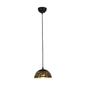   LISA függőlámpa 1xE27 18 cm Fekete Elegant ML6135 Milagro Metal