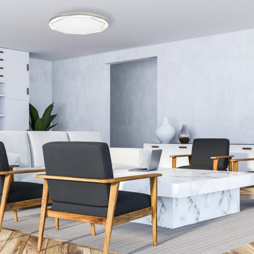 Felületre szerelhető mennyezeti lámpa OPTIMA 52W LED Geometric Form ML6400 Milagro Műanyag + Fém