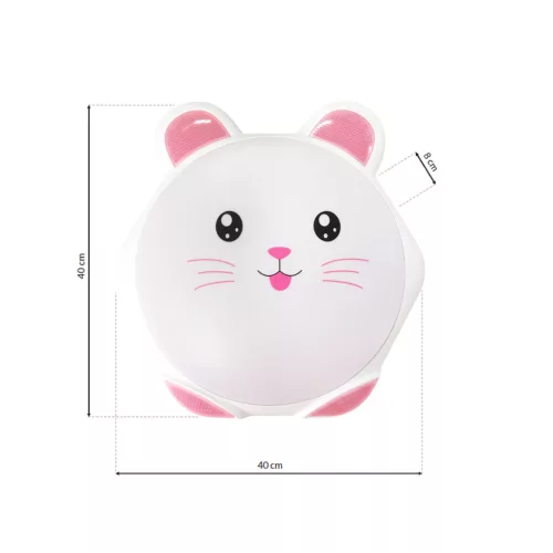 Felületre szerelhető mennyezeti lámpa SWEET 20W LED Pink Gyerek Nyuszi ML6180 Milagro Műanyag + Fém