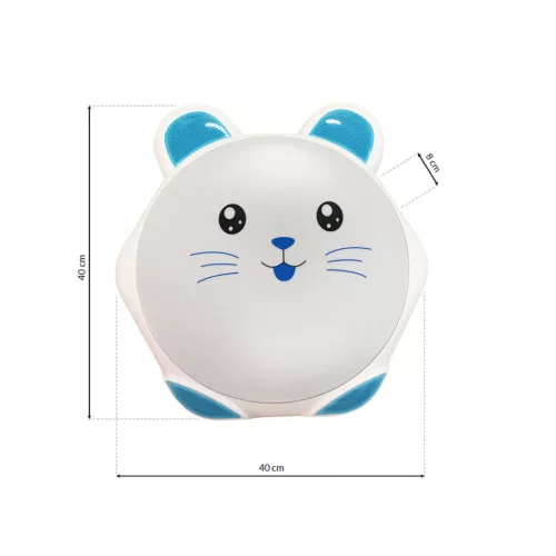 Felületre szerelhető mennyezeti lámpa SWEET 20W LED kék gyerek nyuszi ML6181 Milagro műanyag + fém