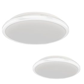  LED felületre szerelhető mennyezeti lámpa TERMA fehér 18W LED IP44 Ø280 mm Milagro