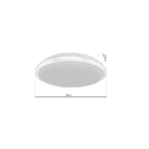 LED felületre szerelhető mennyezeti lámpa TERMA fehér 18W LED IP44 Ø280 mm Milagro