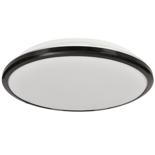 LED felületre szerelhető mennyezeti lámpa TERMA fekete 18W LED IP44 Ø280 mm Milagro