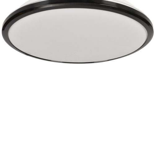 LED felületre szerelhető mennyezeti lámpa TERMA fekete 18W LED IP44 Ø280 mm Milagro