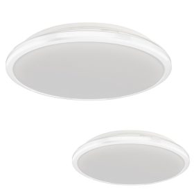   Felületre szerelhető LED mennyezeti lámpa TERMA fehér 24W LED IP44 Ø360 mm Milagro