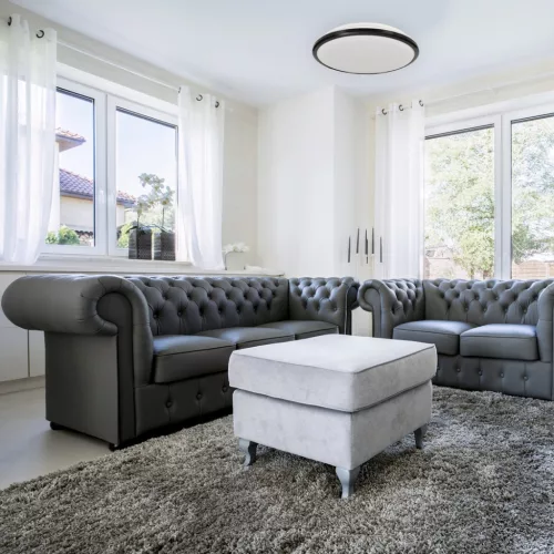 LED felületre szerelhető mennyezeti lámpa TERMA fekete 24W LED IP44 Ø360 mm Milagro