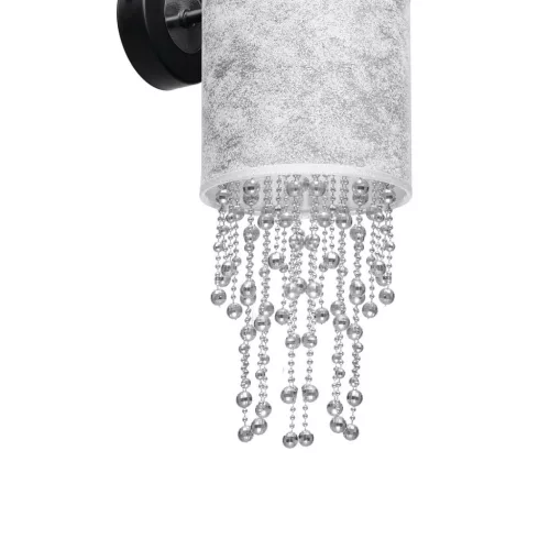 ALMERIA Fali lámpa Ezüst Fekete 1xE27 Milagro