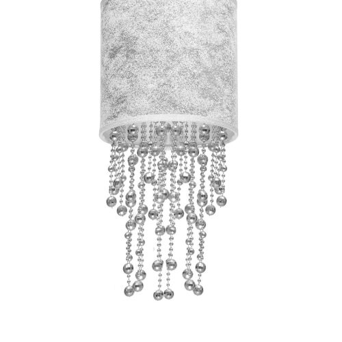ALMERIA függőlámpa 1xE27 Elegant Coral Coral Silver MLP6434 Milagro fém + műanyag + szövet