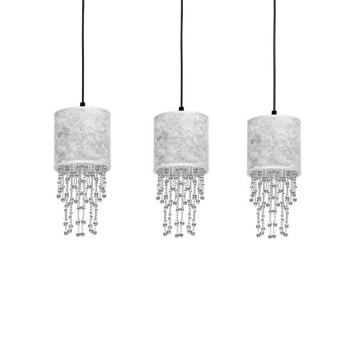 ALMERIA függőlámpa 3xE27 Elegant Coral Coral Silver MLP6435 Milagro fém + műanyag + szövet