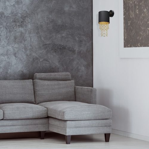 ALMERIA Black Gold fali lámpa 1xE27 Milagro