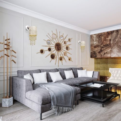 ALMERIA White Gold fali lámpa 1xE27 Milagro