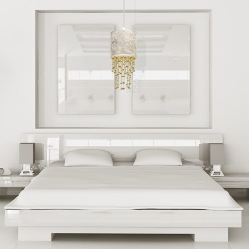 ALMERIA függőlámpa 1xE27 Elegant Coral Coral Gold MLP6444 Milagro fém + műanyag + szövet