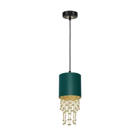   ALMERIA függőlámpa 1xE27 Elegant Coral Coral Green MLP6449 Milagro fém + műanyag + szövet