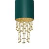 ALMERIA függőlámpa 1xE27 Elegant Coral Coral Green MLP6449 Milagro fém + műanyag + szövet