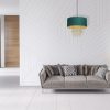 ALMERIA függőlámpa 1xE27 Elegant Coral Coral Green MLP6451 Milagro fém + műanyag + szövet