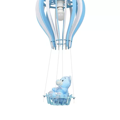 BALONIK függőlámpa 1xE27 60W Gyerek Léggömb Teddy Bear Blue MLP6427 Milagro Fém + Fa