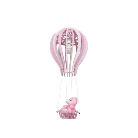  BALONIK függőlámpa 1xE27 60W Gyerek Balloon Mackó Pink MLP6426 Milagro Fém + Fa