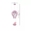BALONIK függőlámpa 1xE27 60W Gyerek Balloon Mackó Pink MLP6426 Milagro Fém + Fa