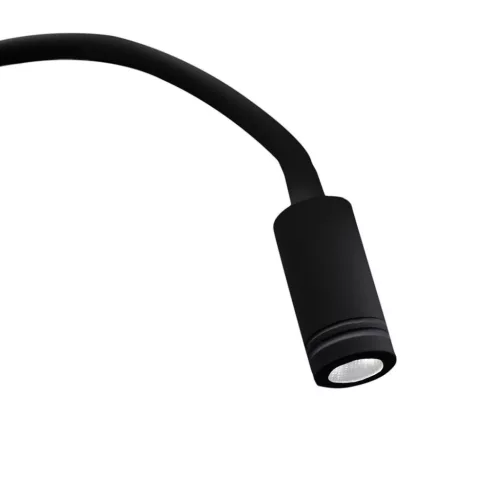 BASE 8W + 2W Fekete Flexibilis Milagro fali éjjeli lámpa