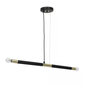   BASTONE függesztett lámpa 2xE14 egyszerű forma, minimalista fekete arany MLP6563 Milagro Metal