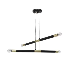   BASTONE függőlámpa 4xE14 Egyszerű, minimalista forma, fekete arany MLP6564 Milagro Metal