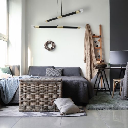 BASTONE függőlámpa 4xE14 Egyszerű, minimalista forma, fekete arany MLP6564 Milagro Metal