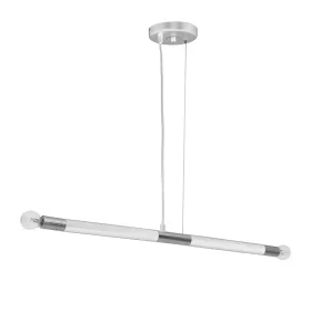   BASTONE függőlámpa 2xE14 Egyszerű, minimalista formájú fehér króm MLP6566 Milagro Metal