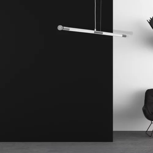 BASTONE függőlámpa 2xE14 Egyszerű, minimalista formájú fehér króm MLP6566 Milagro Metal