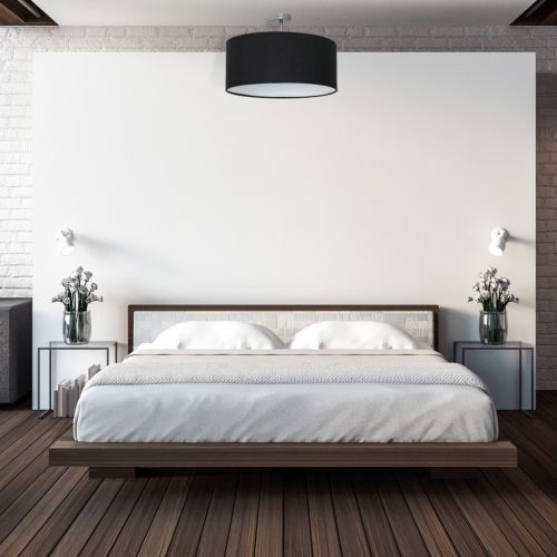 CASINO mennyezeti lámpa 1xE27 fekete króm lámpaernyő Milagro