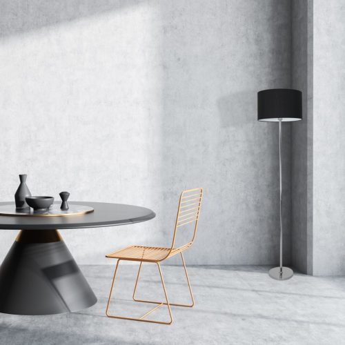 CASINO állólámpa fekete króm 1xE27 Milagro