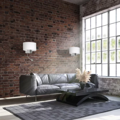 CASINO Fali lámpa Fali lámpa Fehér króm 1xE27 + 1W LED Milagro