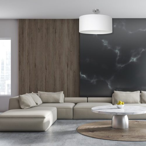 CASINO mennyezeti lámpa 1xE27 fehér króm lámpaernyő Milagro