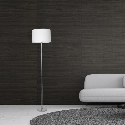 CASINO állólámpa fehér króm 1xE27 Milagro