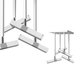 CASTRO mennyezeti lámpa fehér króm 4xG9 Milagro