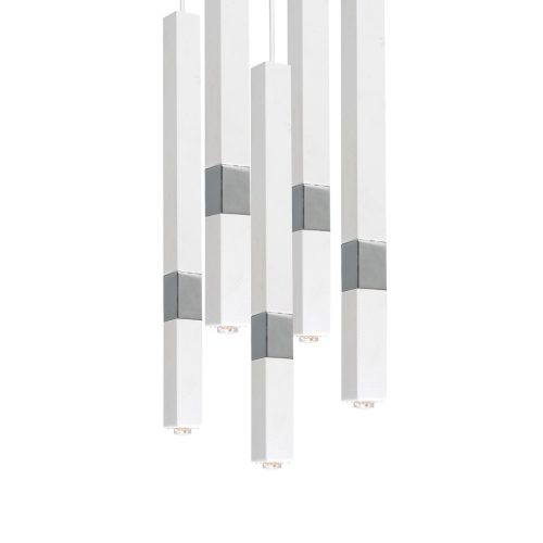 CASTRO 5xG9 függőlámpa Minimalista Fehér króm MLP6561 Milagro Metal