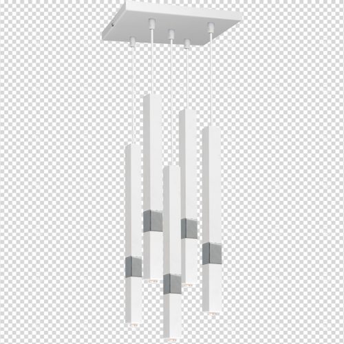 CASTRO 5xG9 függőlámpa Minimalista Fehér króm MLP6561 Milagro Metal