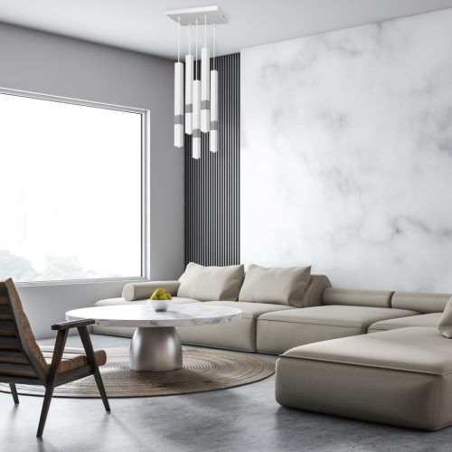 CASTRO 5xG9 függőlámpa Minimalista Fehér króm MLP6561 Milagro Metal