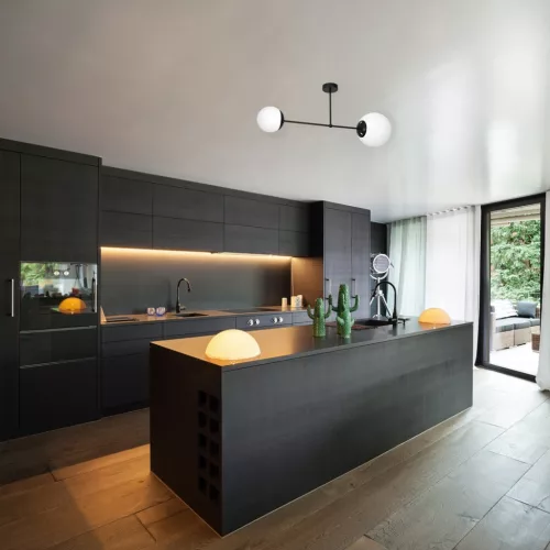 LIMA mennyezeti lámpa fekete 2xE14 Milagro