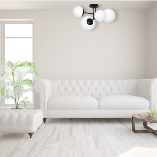 LIMA csillár mennyezeti lámpa fekete 4xE14 Milagro